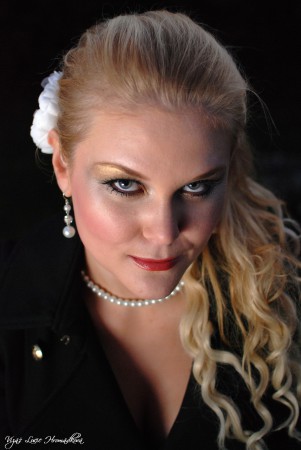 Makeup, styling a hair styling má práce.